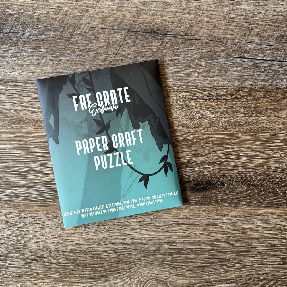 Fae Crate Exclusive Paper Craft Puzzle
